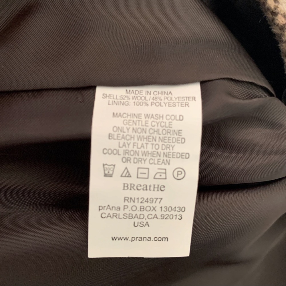 Prana Brown Wool Blend Wrap Mini Skirt Sz 8 NEW NWT - Picture 5 of 6